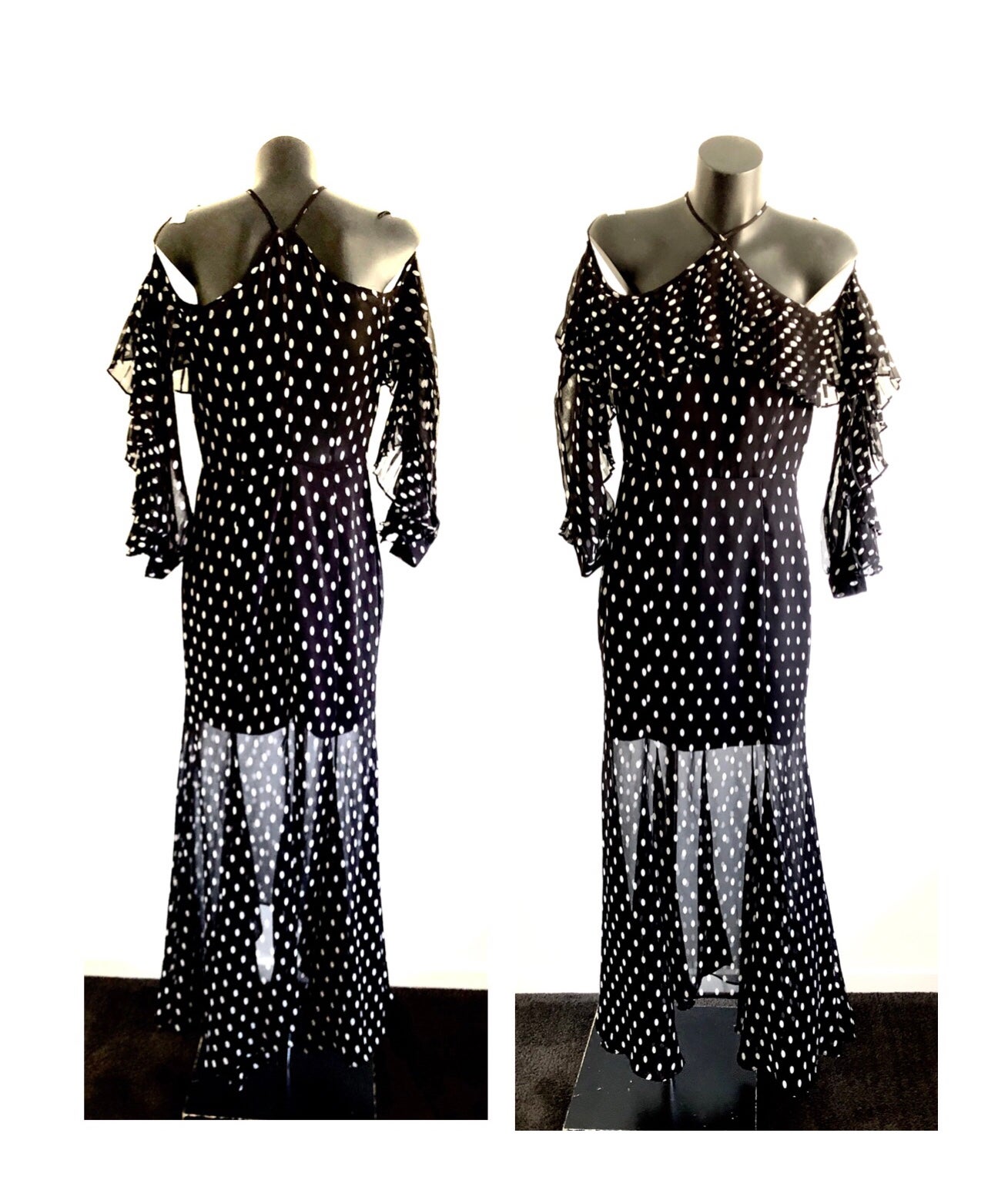 keepsake off the shoulder ruffle dress Keepsake Designer size M Don't Wait off shoulder ruffle frill midi dress